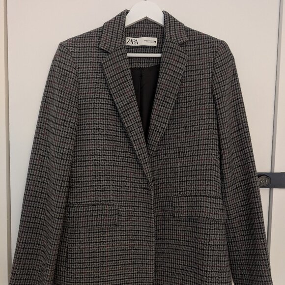 Zara Wool Blazer with Patches - Picture 1 of 2